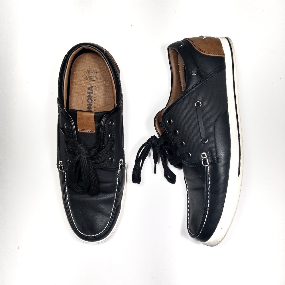 Sonoma Dewey Boat Shoes sz 8.5 black